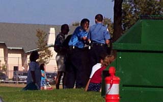 Police in park