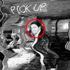 Blurry security camera photo